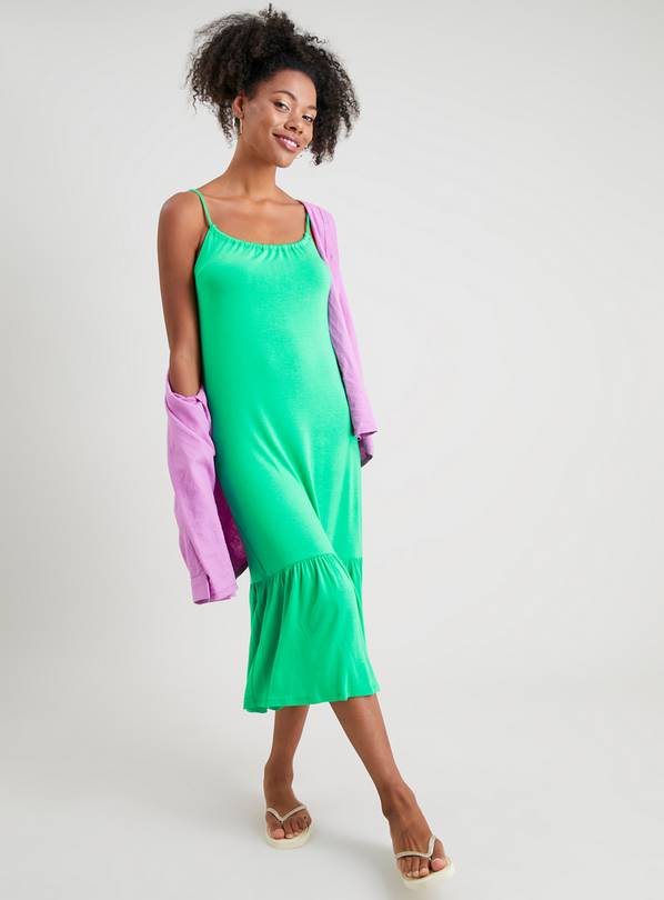 Buy Green Tiered Midi Dress 22 Dresses Tu