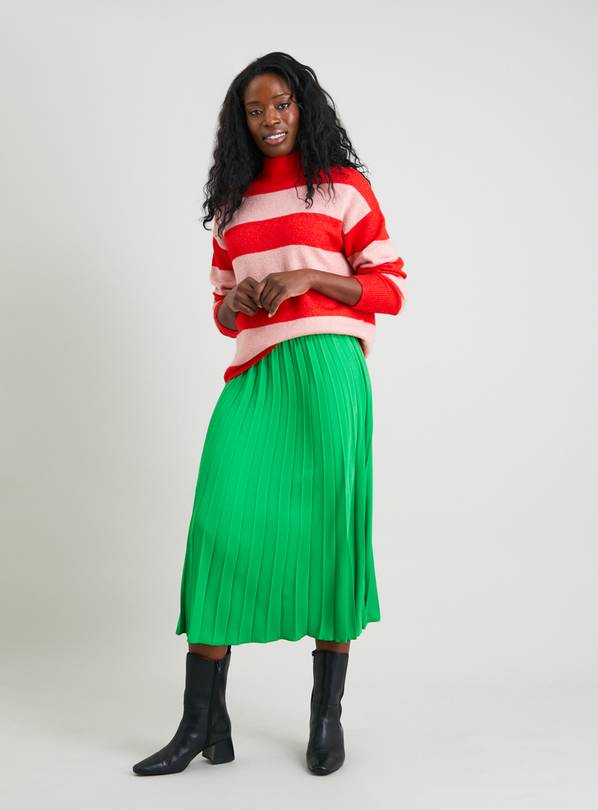 Boden green pleated clearance skirt