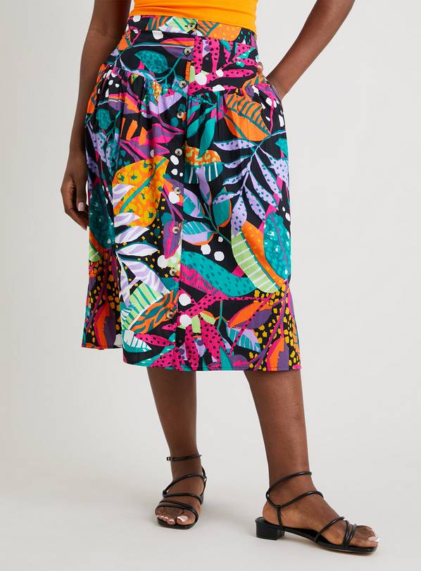 Buy Women's Family Dressing Poplin Tropical Full Skirt - 16