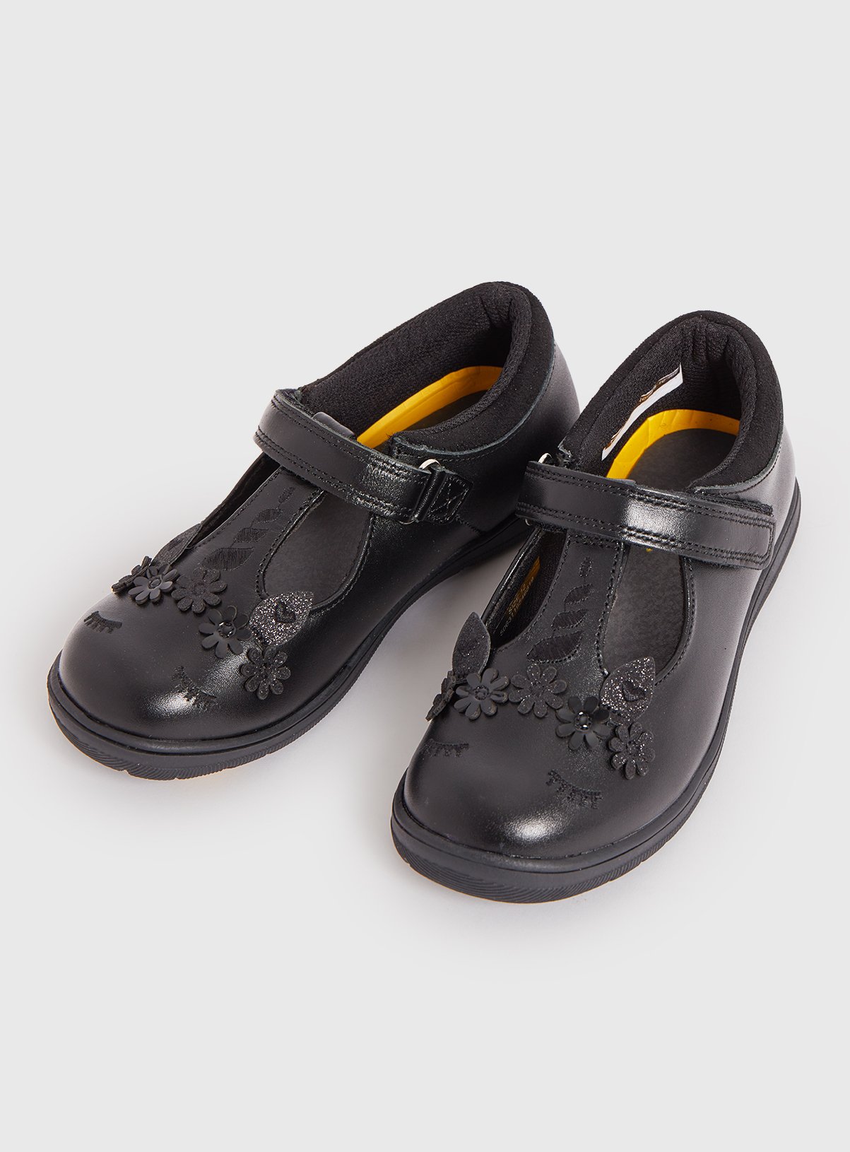 SKU AW23 BTS G9 GIRLS MAGIC FEET LEATHER UNICORN T BAR:Black:1 - Image 2 thumbnail