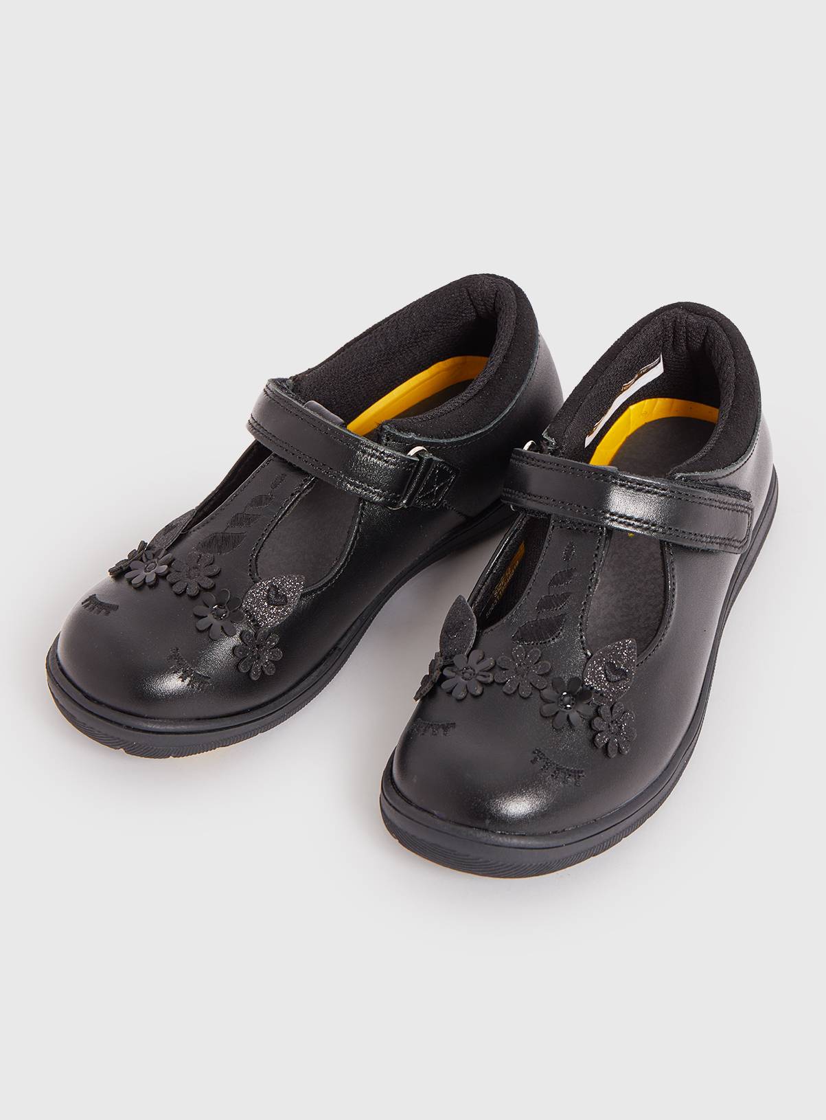 SKU AW23 BTS G9 GIRLS MAGIC FEET LEATHER UNICORN T BAR:Black:1 - Image 2