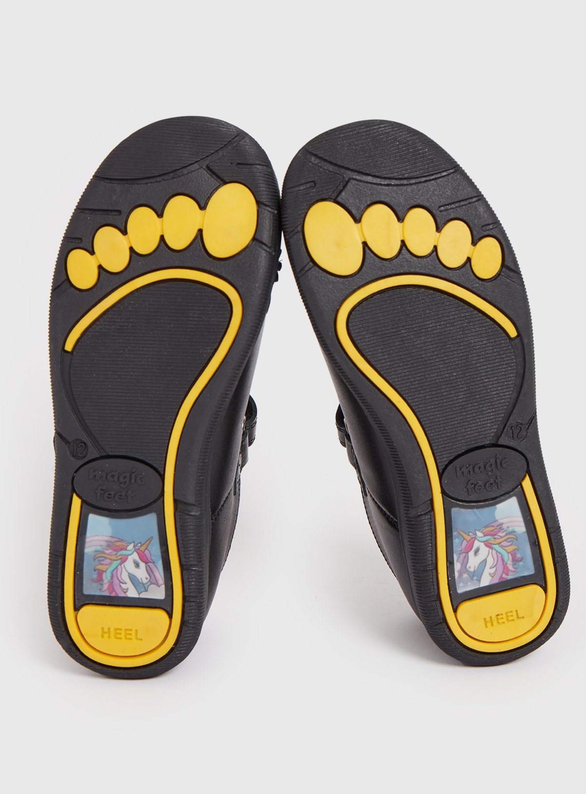 SKU AW23 BTS G9 GIRLS MAGIC FEET LEATHER UNICORN T BAR:Black:1 - Image 4 thumbnail