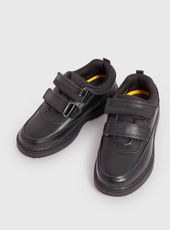 Buy Black Leather Twin Strap School Shoes 10 Infant School shoes Tu