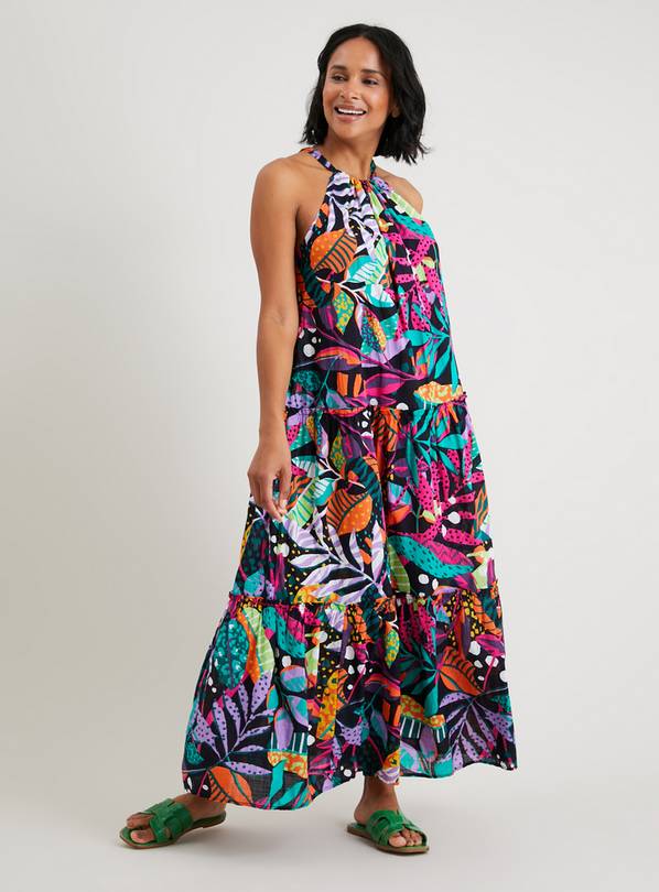 Buy Women's Family Dressing Bright Tropical Print Maxi Dress - 2 | Dresses  | Tu