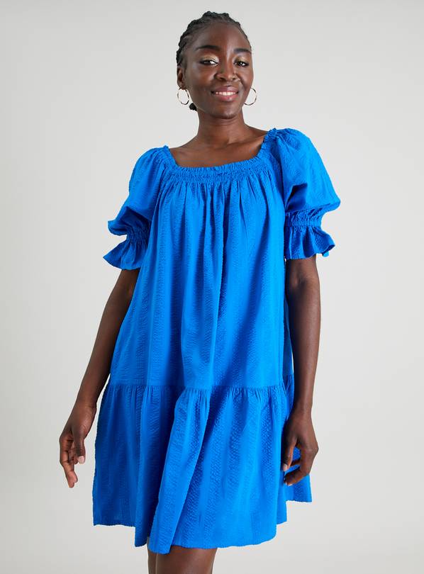 Pale blue best sale smock dress