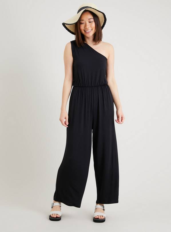 PETITE SLEEVELESS JUMPSUIT, Black