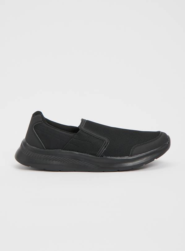 Comfortable black slip sales on shoes