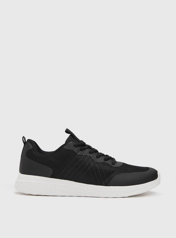 Buy Active Black Lace Up Trainers - 10 | Trainers | Argos