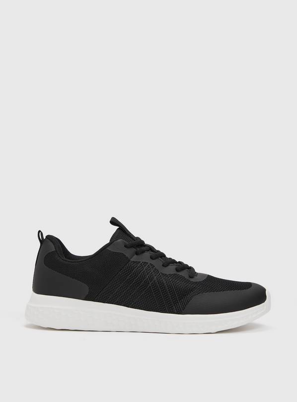 Active Black Lace Up Trainers 6