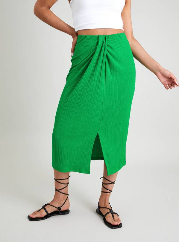 Green hotsell ribbed skirt