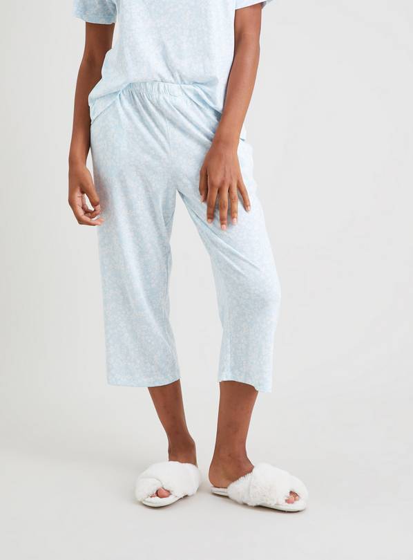 Buy Blue Ditsy Cropped Pyjama Bottoms With TENCEL™ Modal 14 Pyjamas Argos