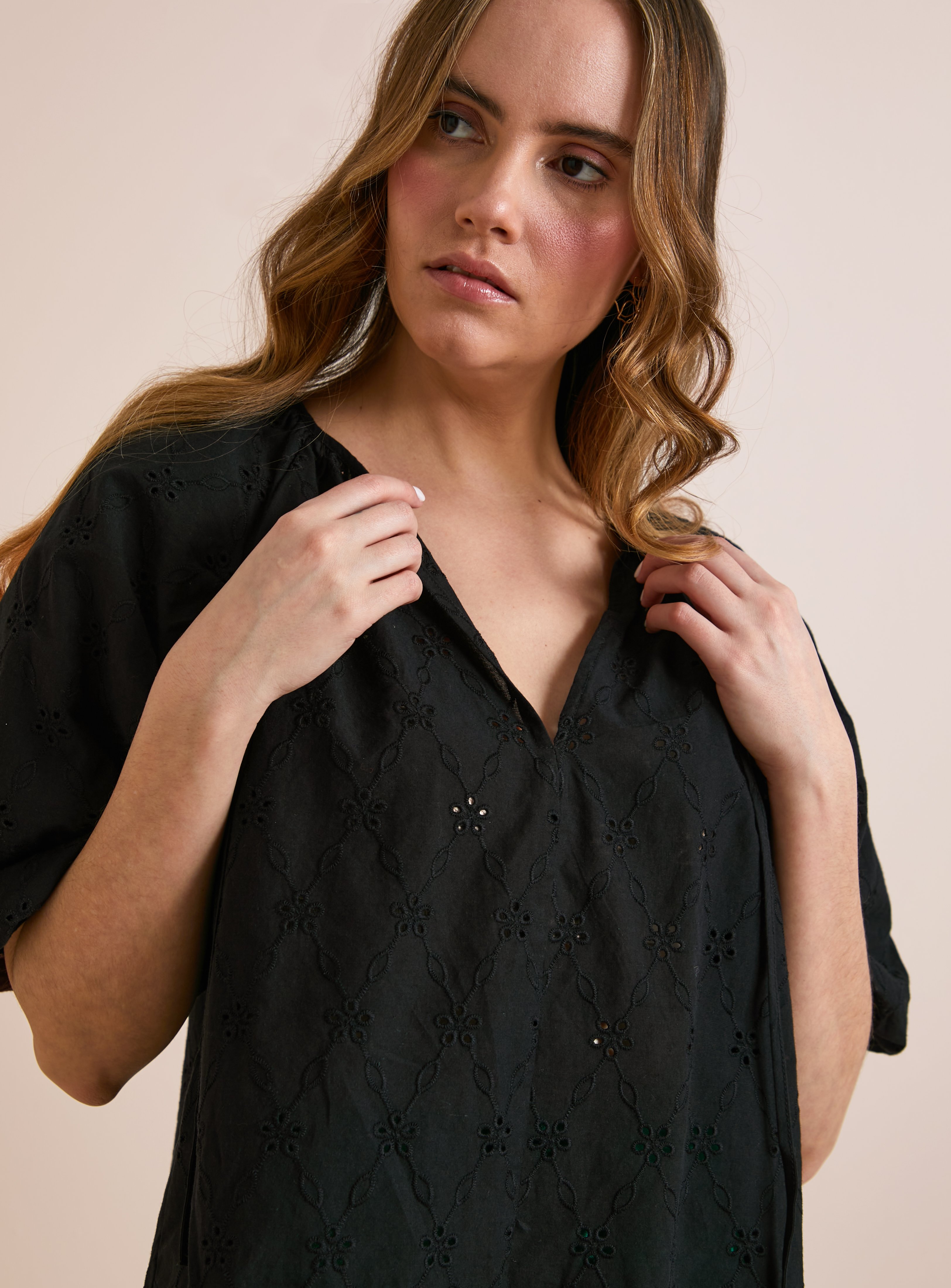 Everbelle Relaxed Broderie Blouse 16 - Image 1 thumbnail