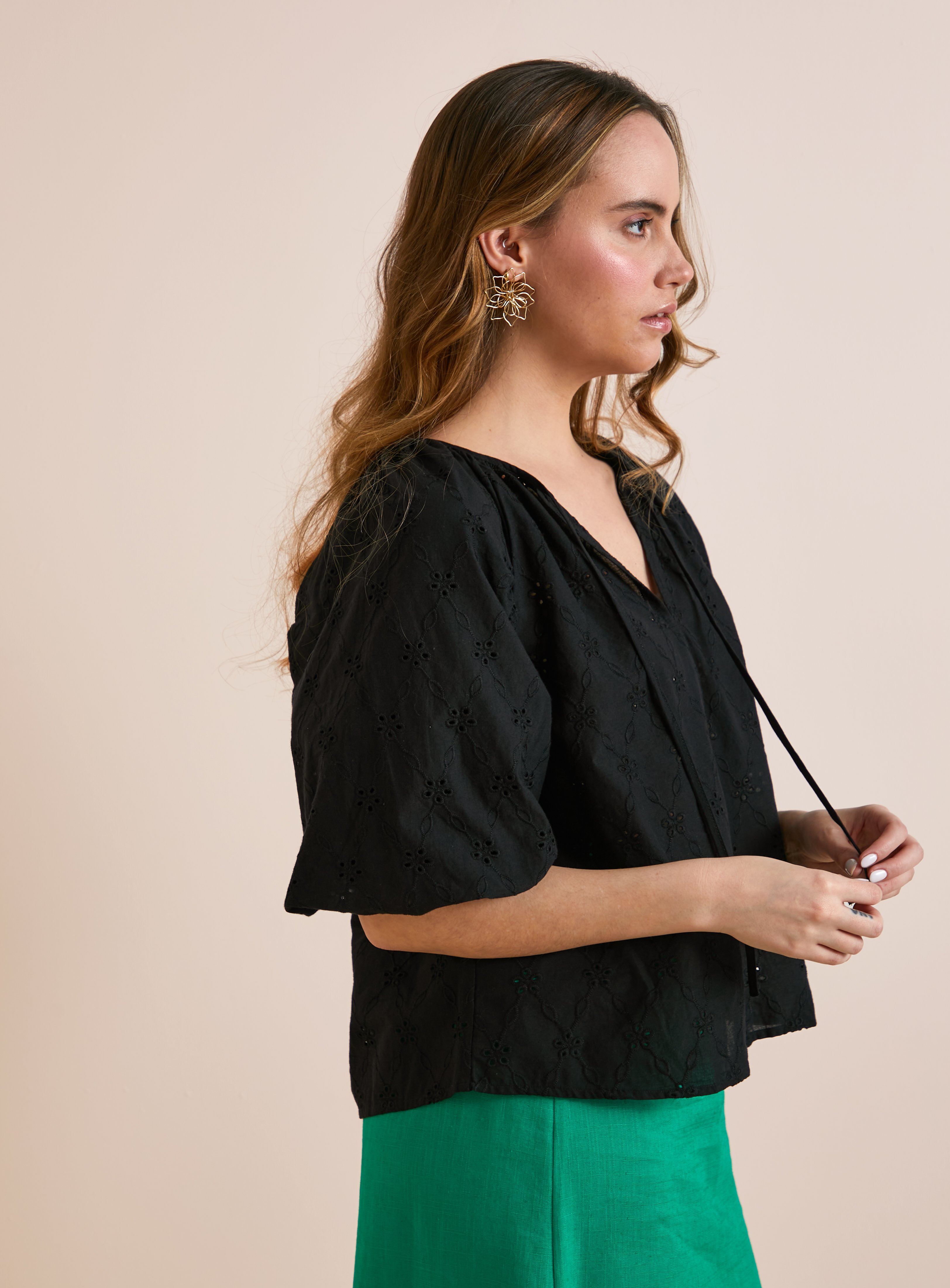 Everbelle Relaxed Broderie Blouse 16 - Image 3 thumbnail
