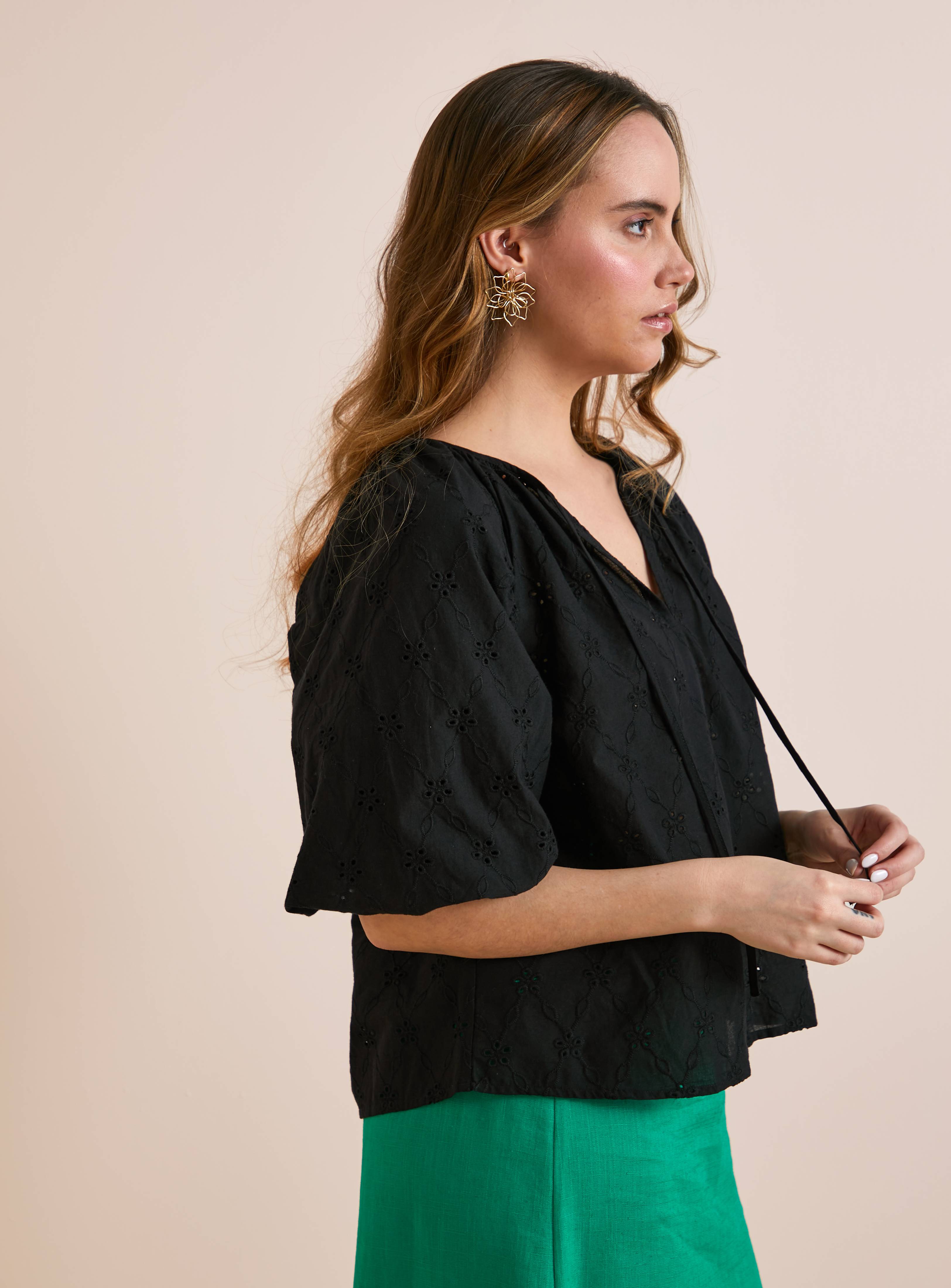 Everbelle Relaxed Broderie Blouse 16 - Image 3