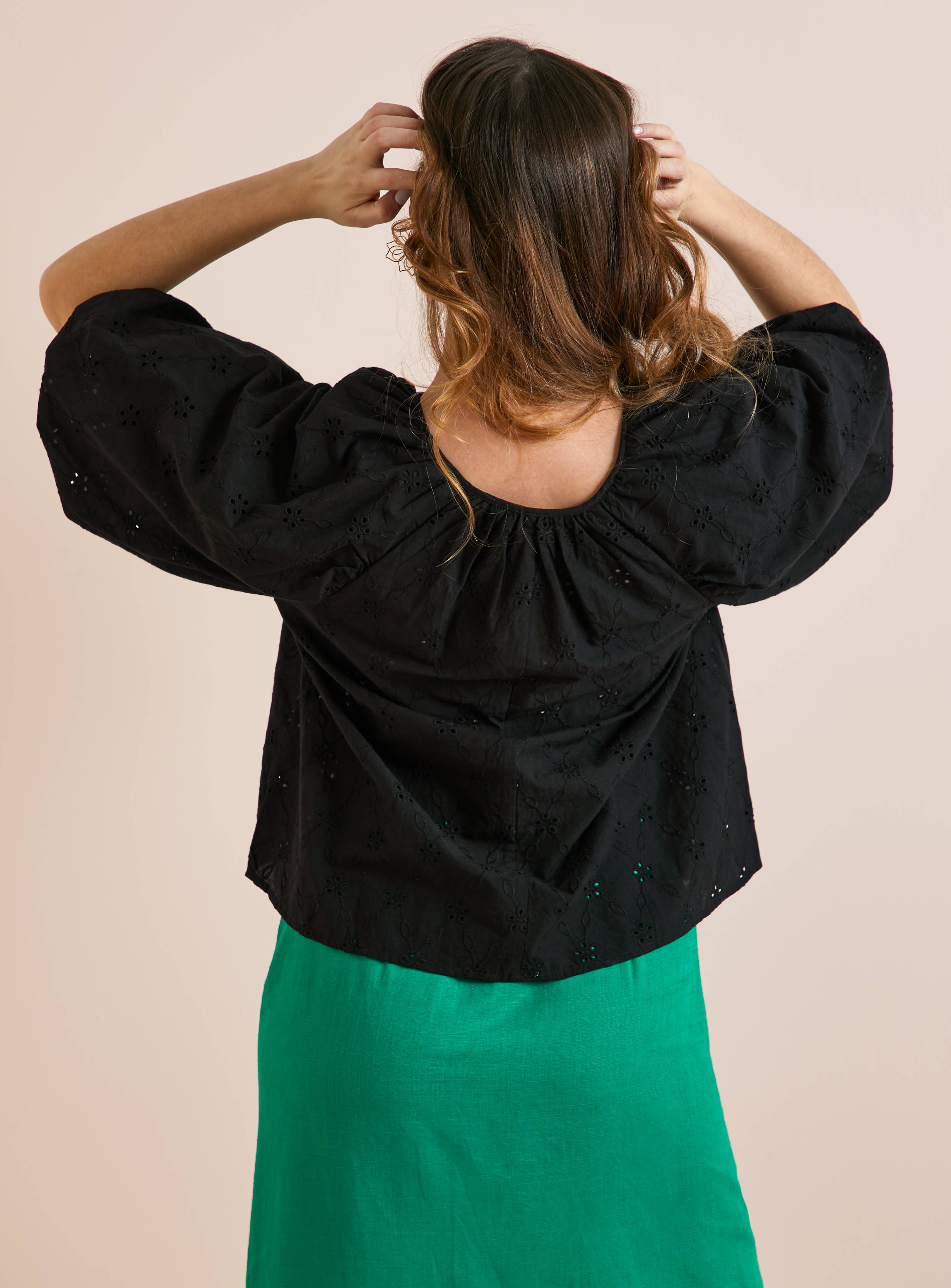 Everbelle Relaxed Broderie Blouse 16 - Image 4