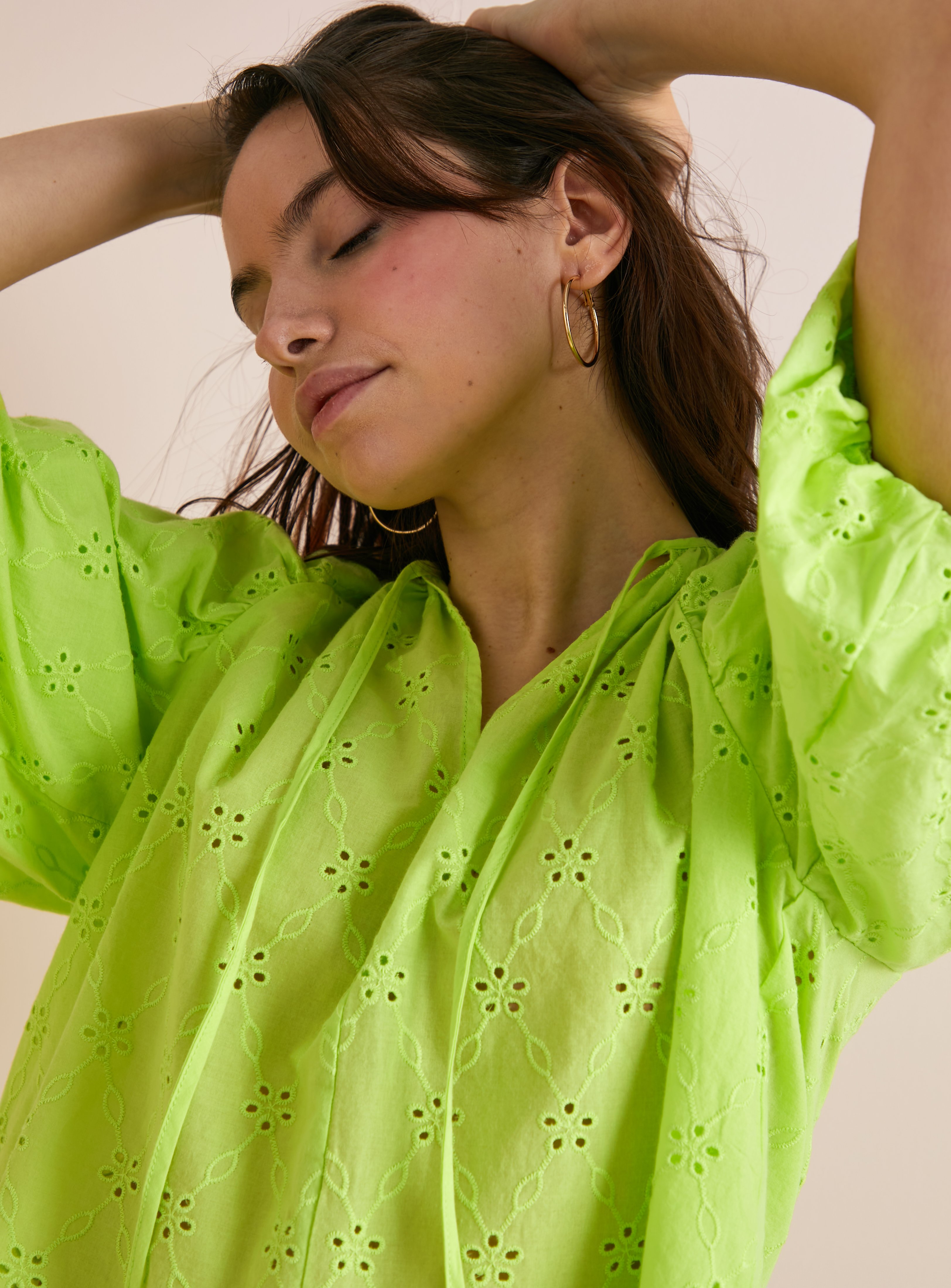 Everbelle Relaxed Broderie Blouse 6 - Image 1 thumbnail