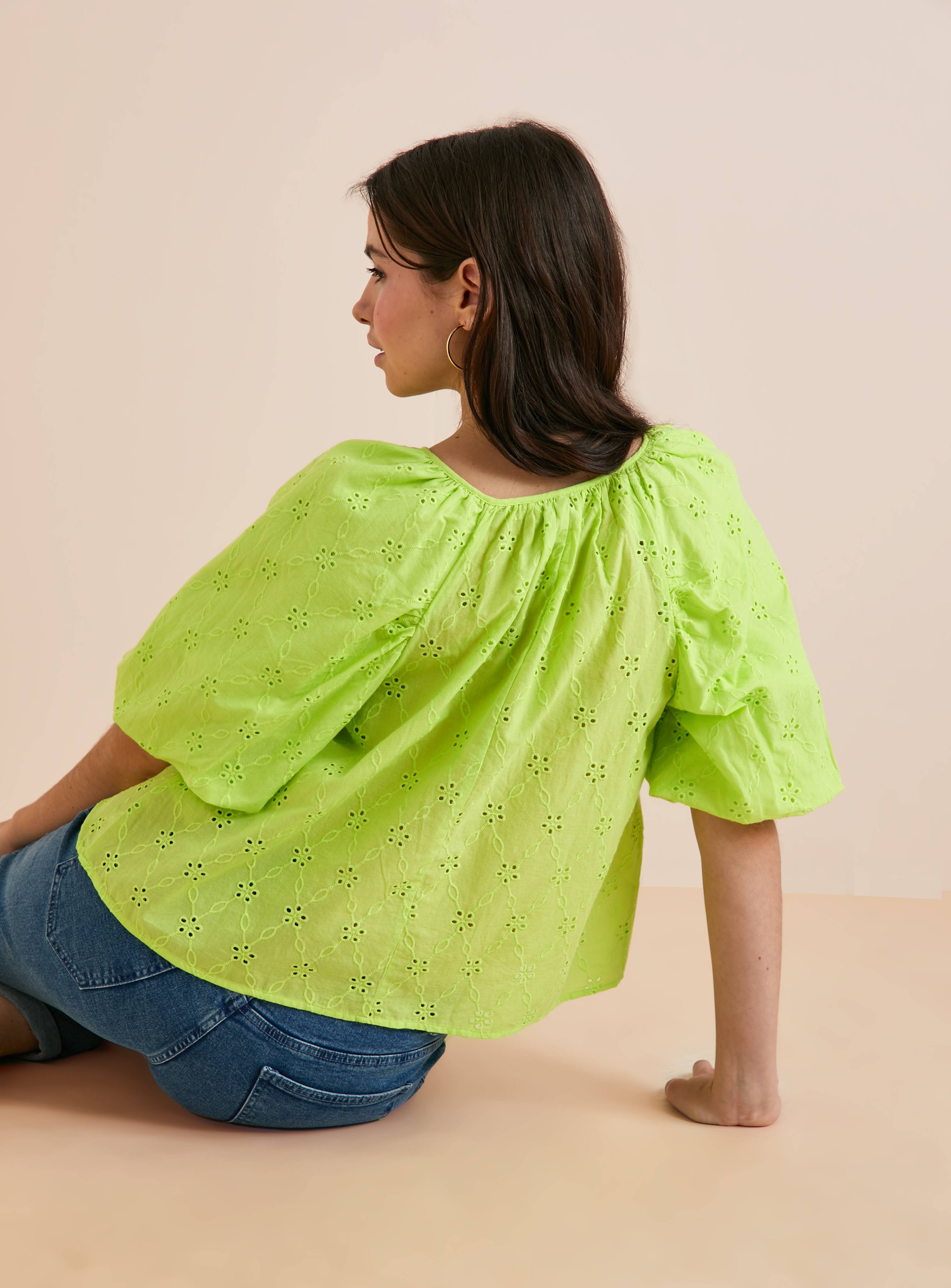 Everbelle Relaxed Broderie Blouse 6 - Image 4