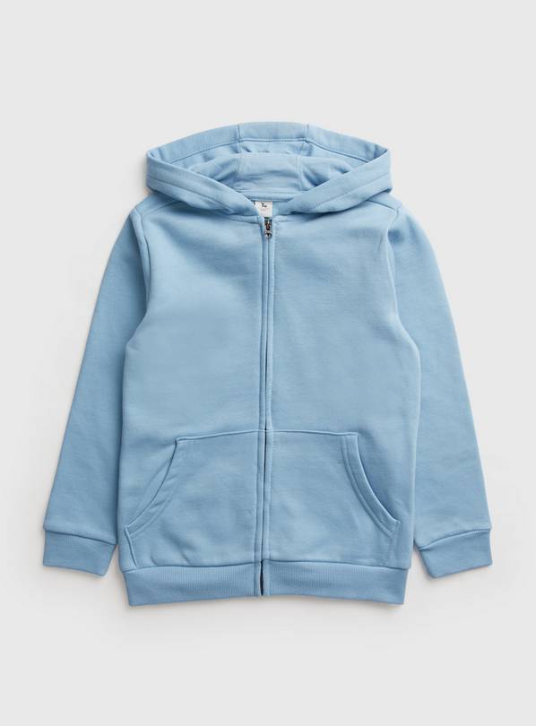 Buy Pastel Blue Zip Through Hoodie 12 years Jumpers and hoodies