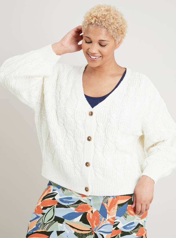 Buy Cream Cable Knit Cardigan 10 Cardigans Argos