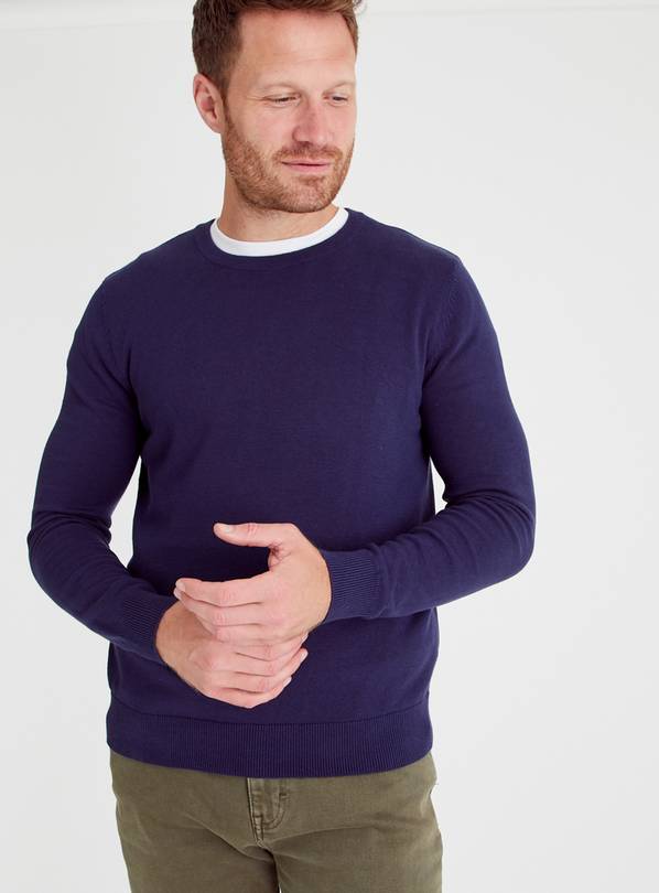 Buy Navy Crew Neck Jumper XL | Jumpers and cardigans | Tu