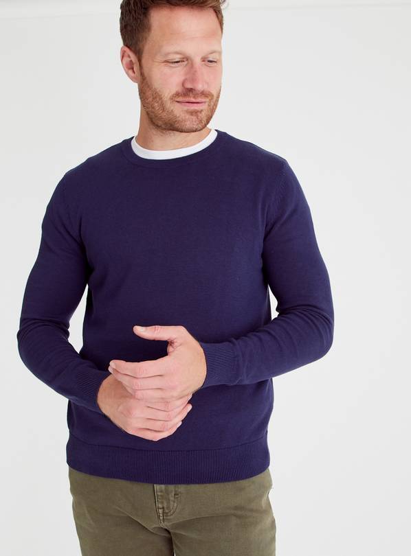 Navy Crew Neck Jumper XXXL