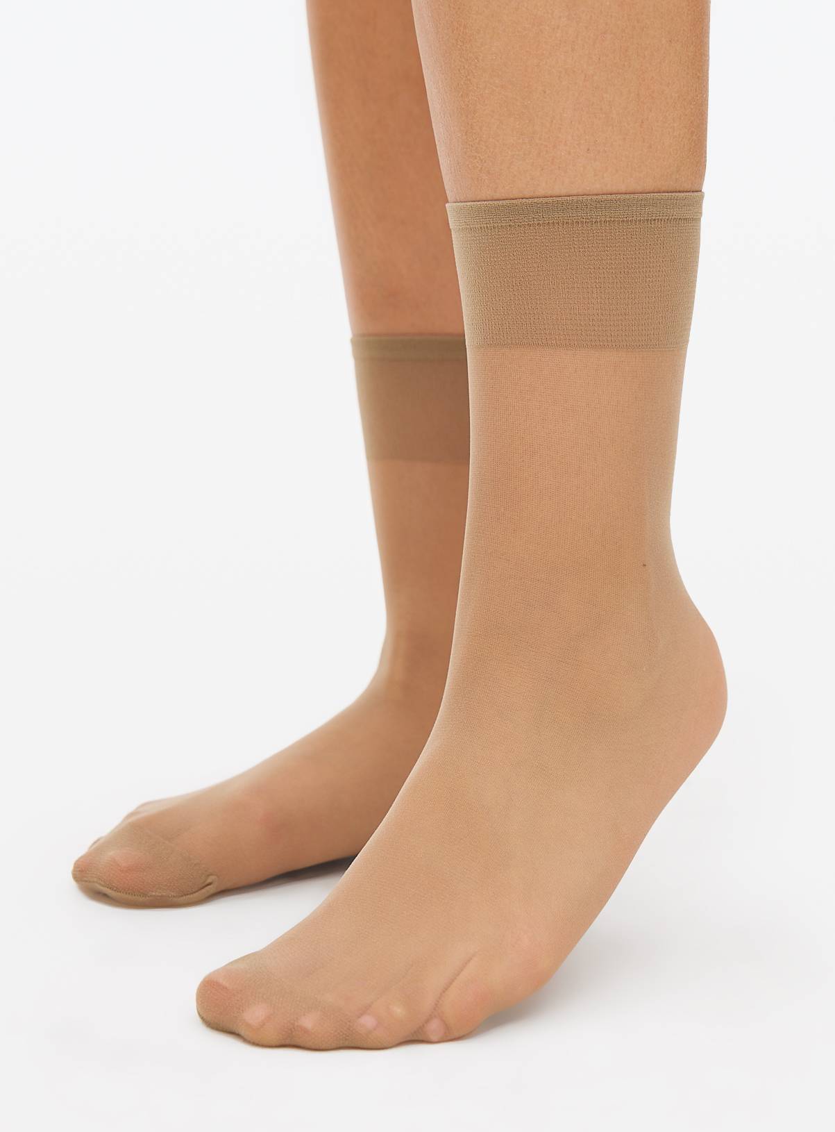 Bamboo Nude 15 Denier Ankle Tights 5 Pack One Size - Image 1