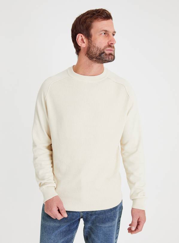 Buy Cream Textured Jumper M Jumpers and cardigans Argos