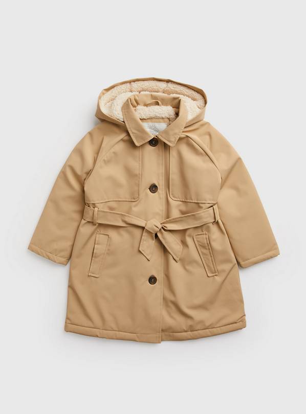 Beige Lined Trench Coat  5-6 years