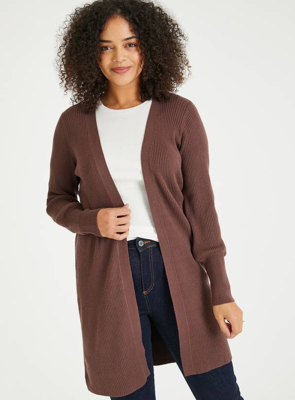 Ladies brown clearance cardigan