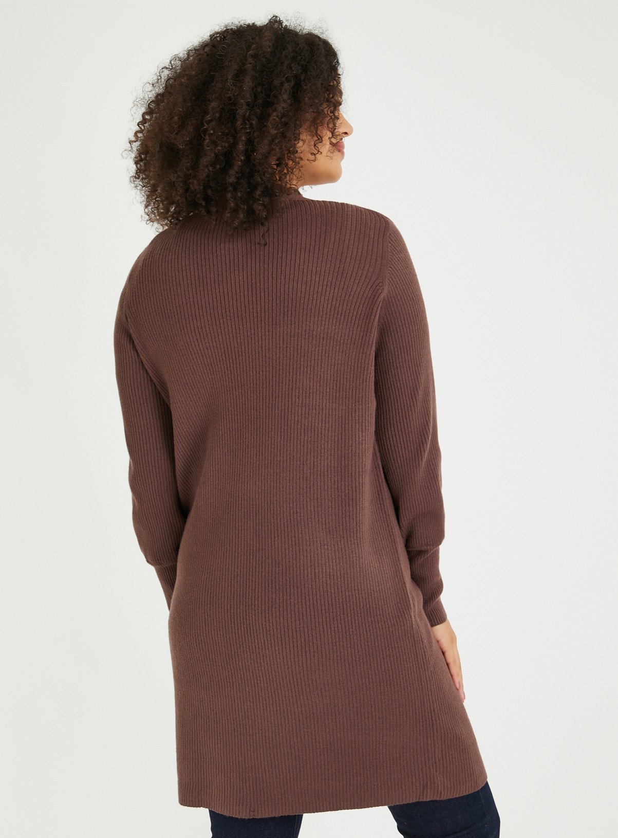 Brown Longline Cardigan 10 - Image 4 thumbnail