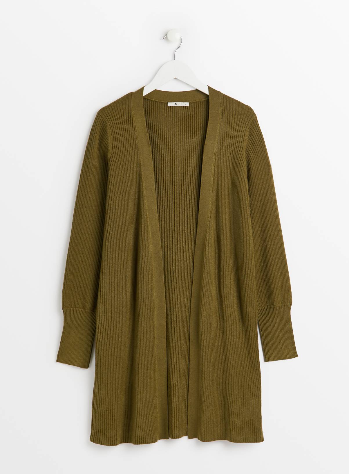 Khaki Longline Cardigan 18 - Image 3