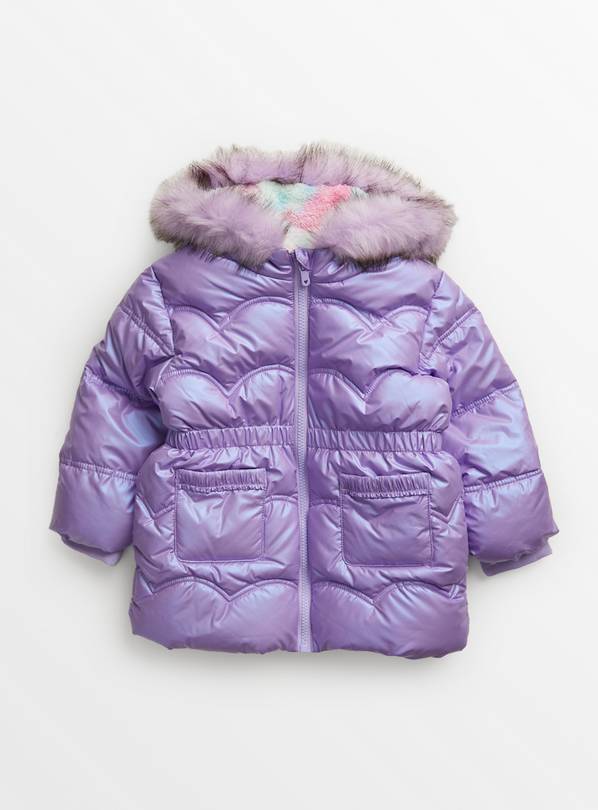 Buy Purple Metallic Padded Jacket 5-6 years | Coats and jackets | Tu