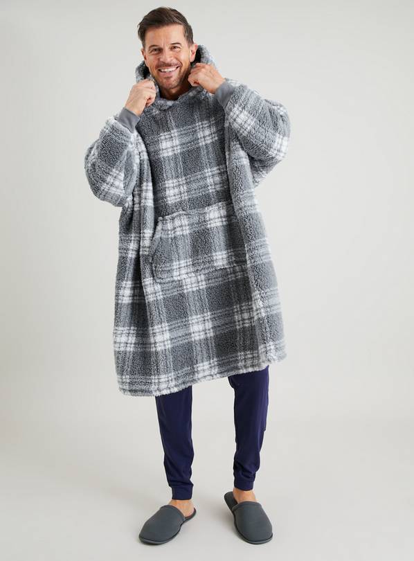 Buy Checked Hooded Blanket M, Dressing gowns