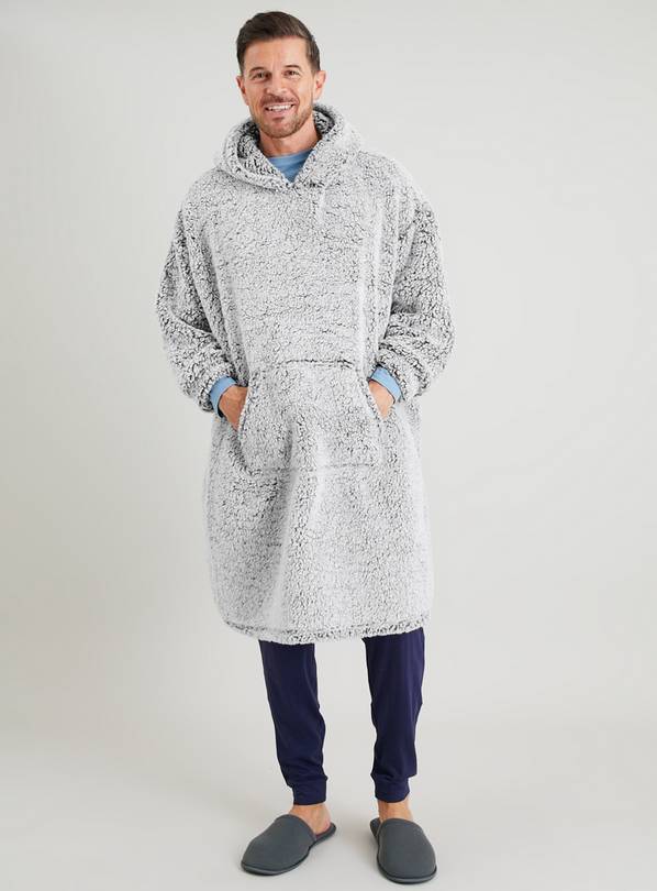 Buy Grey Hooded Blanket L Pyjamas Argos