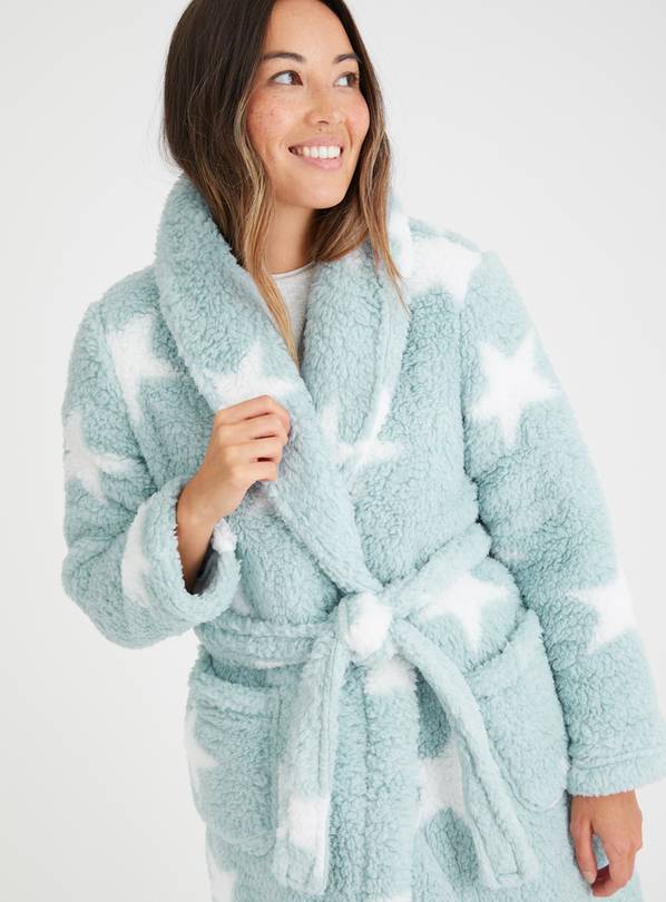 Buy Blue Star Borg Fleece Dressing Gown S Dressing gowns Tu