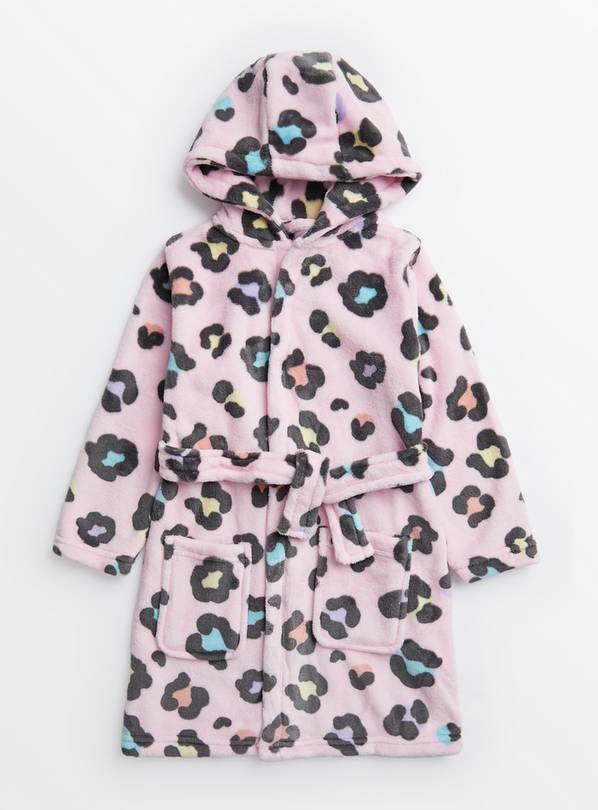 Pink Leopard Print Dressing Gown 1.5-2 years
