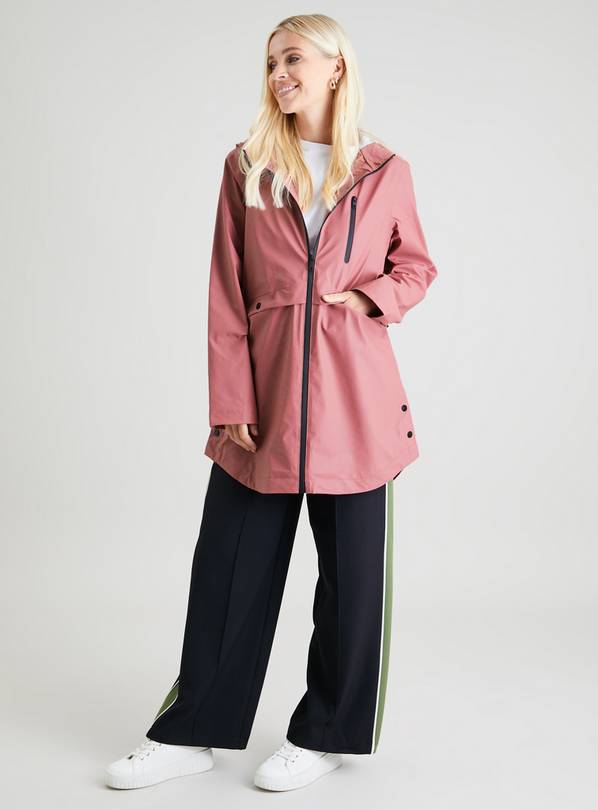 Pink Lightweight Rubber Raincoat 16