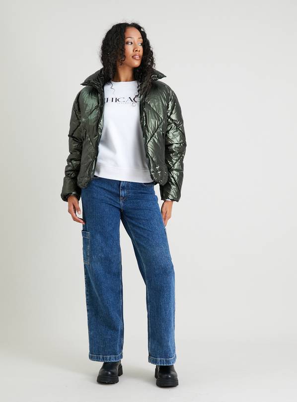 Green metallic sale jacket