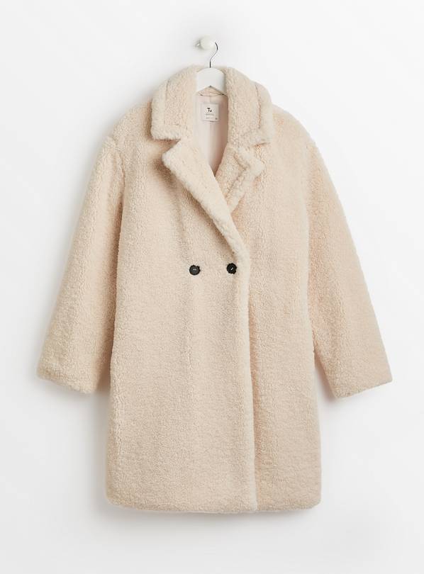 Buy PETITE Cream Teddy Coat 20 | Coats | Tu