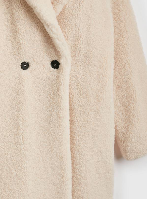 Buy PETITE Cream Teddy Coat 10 Coats Tu