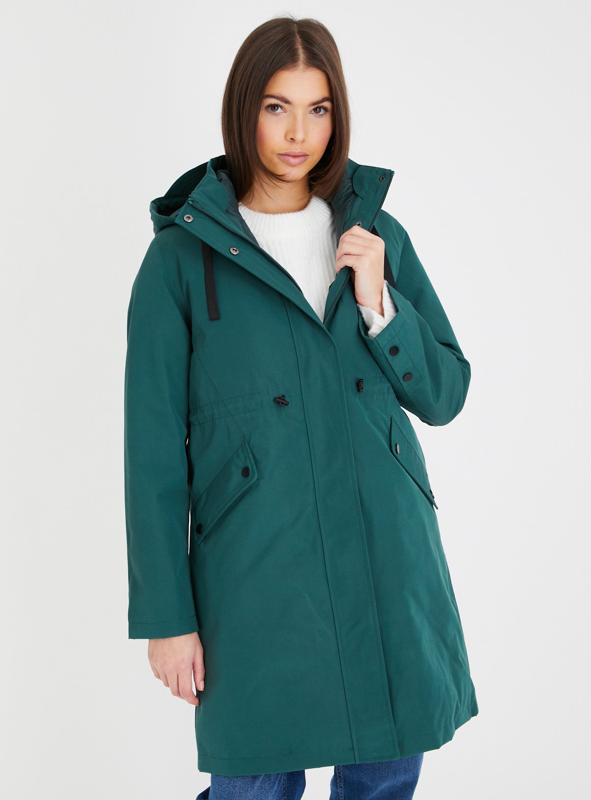 Green Technical Waterproof Coat 14