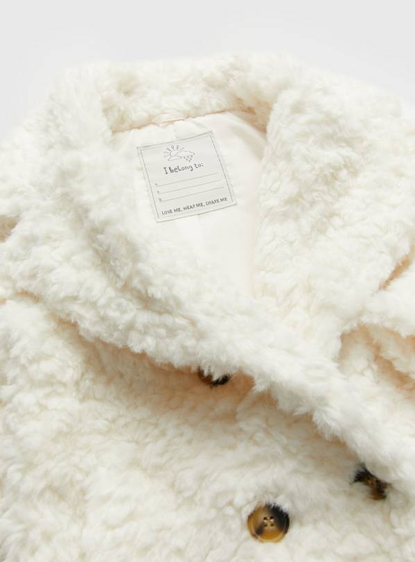 Buy Cream Faux Fur Teddy Coat 11-12 years | Coats and jackets | Tu