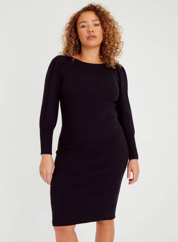 Black bodycon dress size hot sale 18