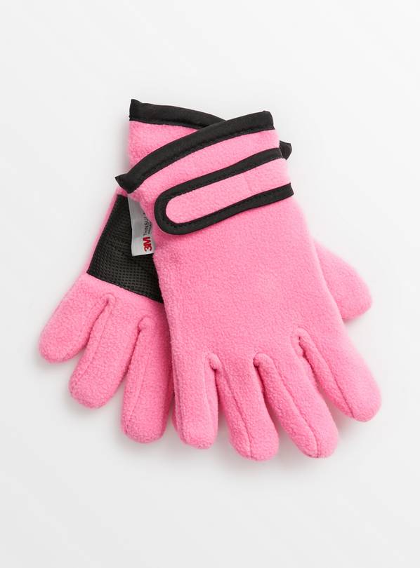Buy THINSULATE 3M Pink Fleece Gloves 12 years Accessories Argos