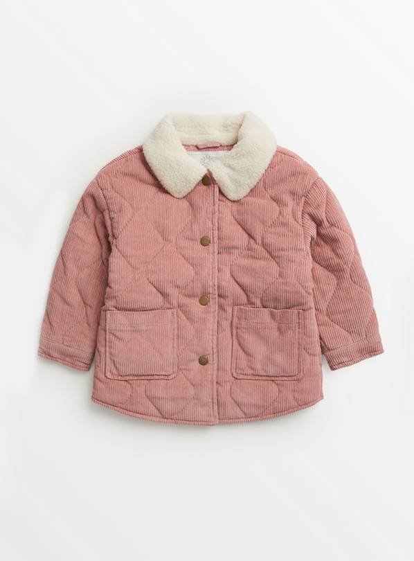 Pink Corduroy Quilted Jacket 1.5-2 years