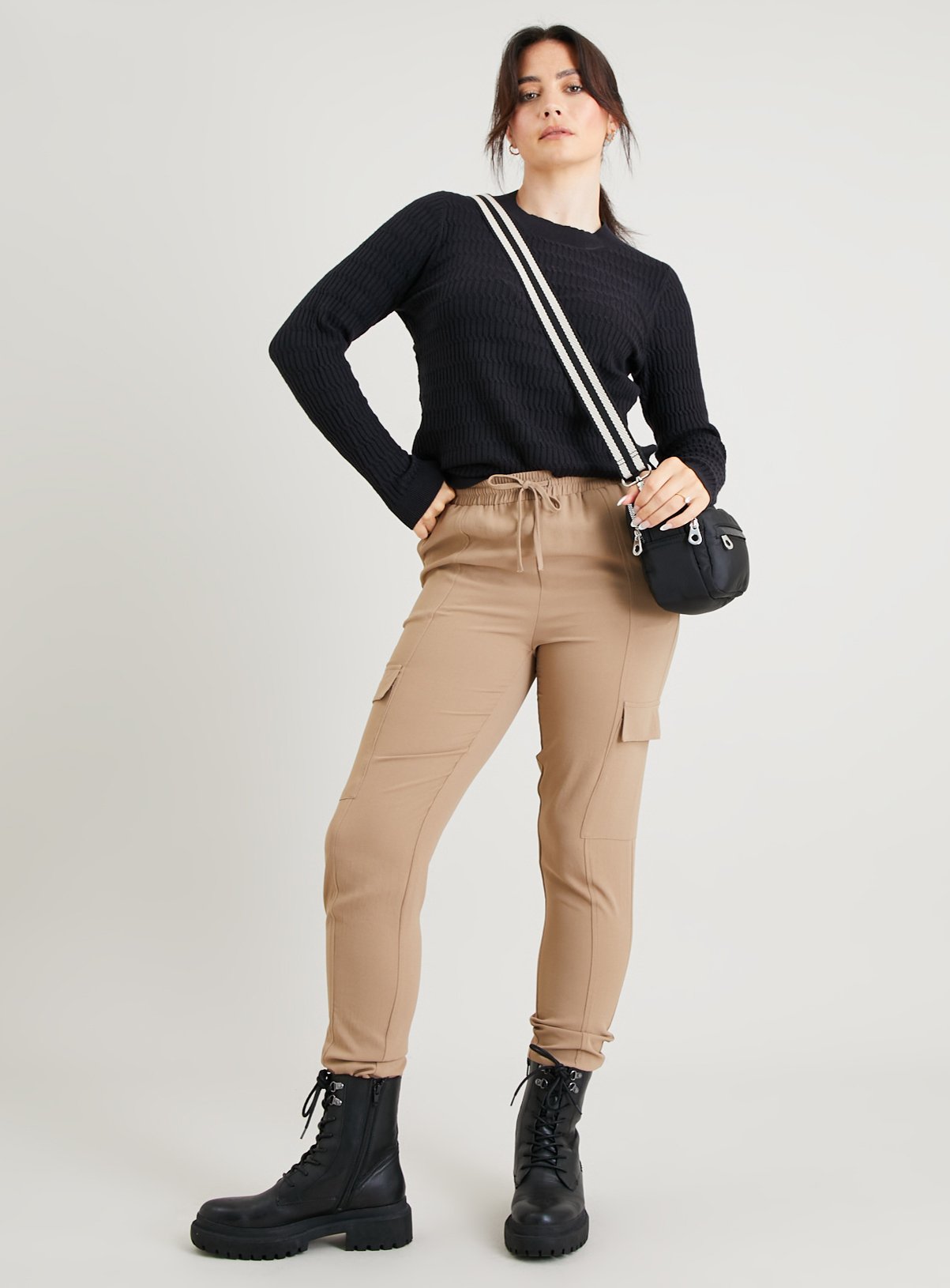 Black Mini Cable Knit Soft Touch Jumper 20 - Image 2 thumbnail
