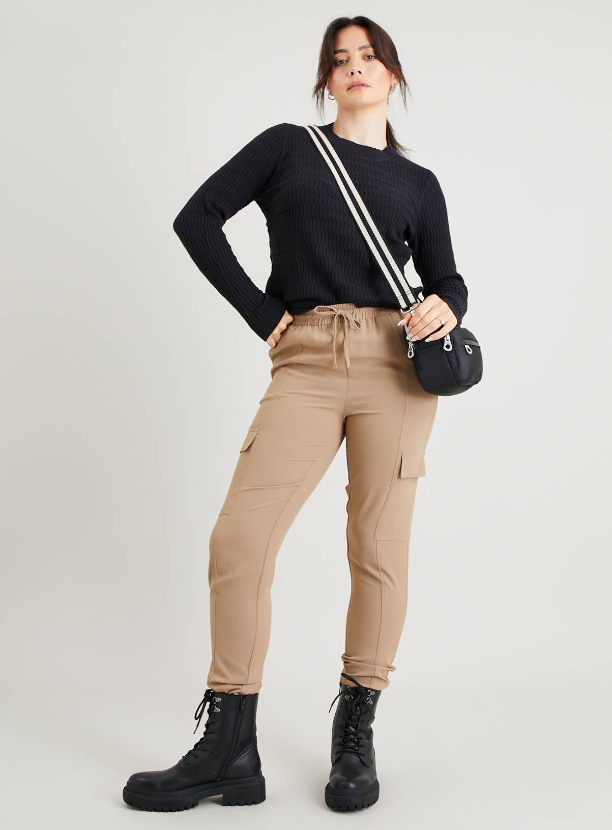 Black Mini Cable Knit Soft Touch Jumper 20 - Image 2