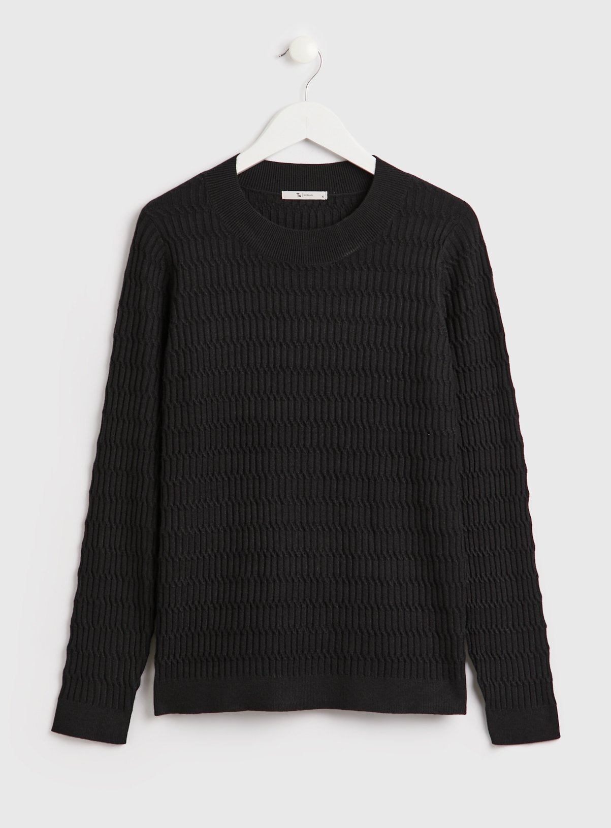 Black Mini Cable Knit Soft Touch Jumper 20 - Image 3 thumbnail