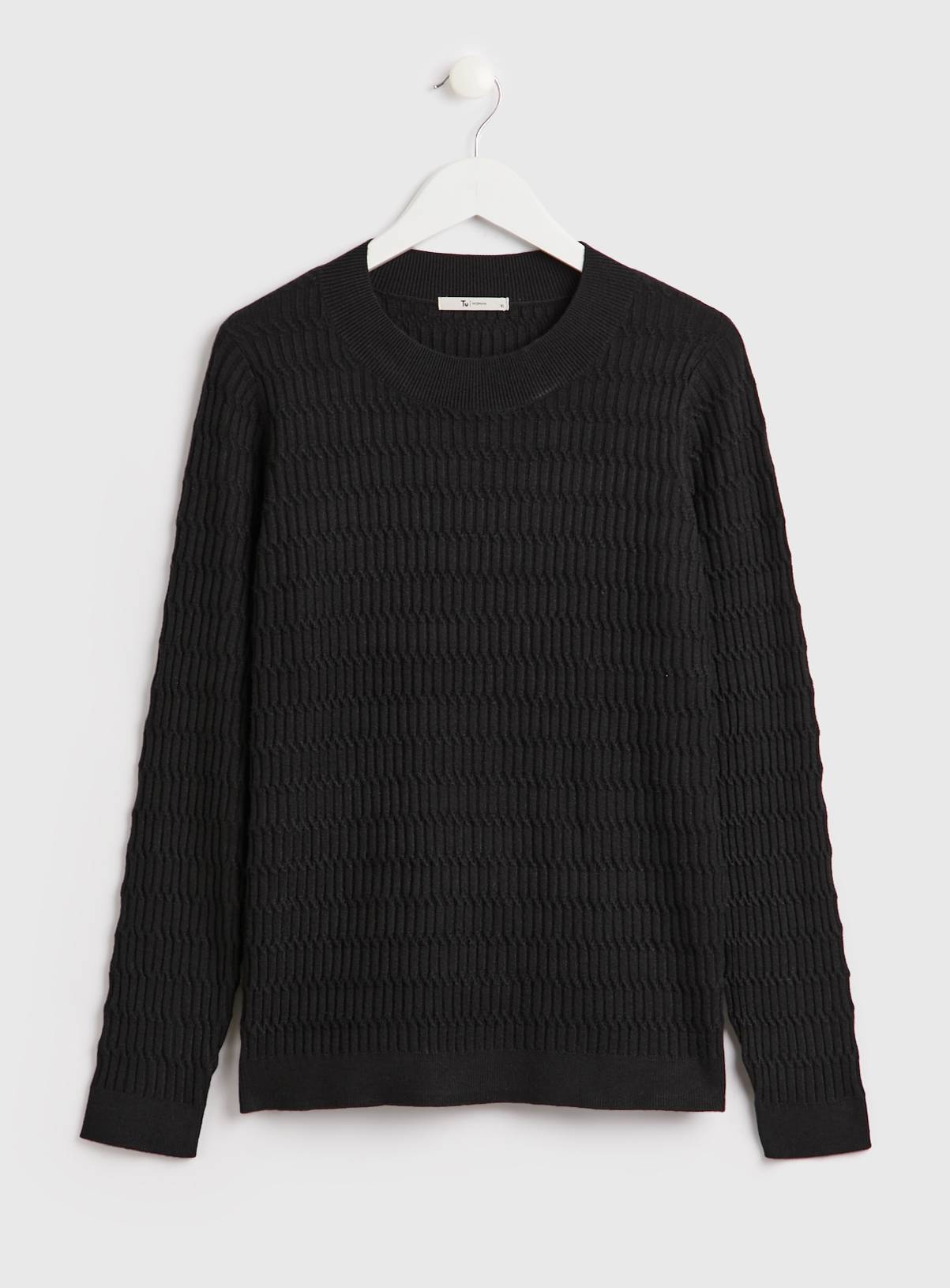 Black Mini Cable Knit Soft Touch Jumper 20 - Image 3