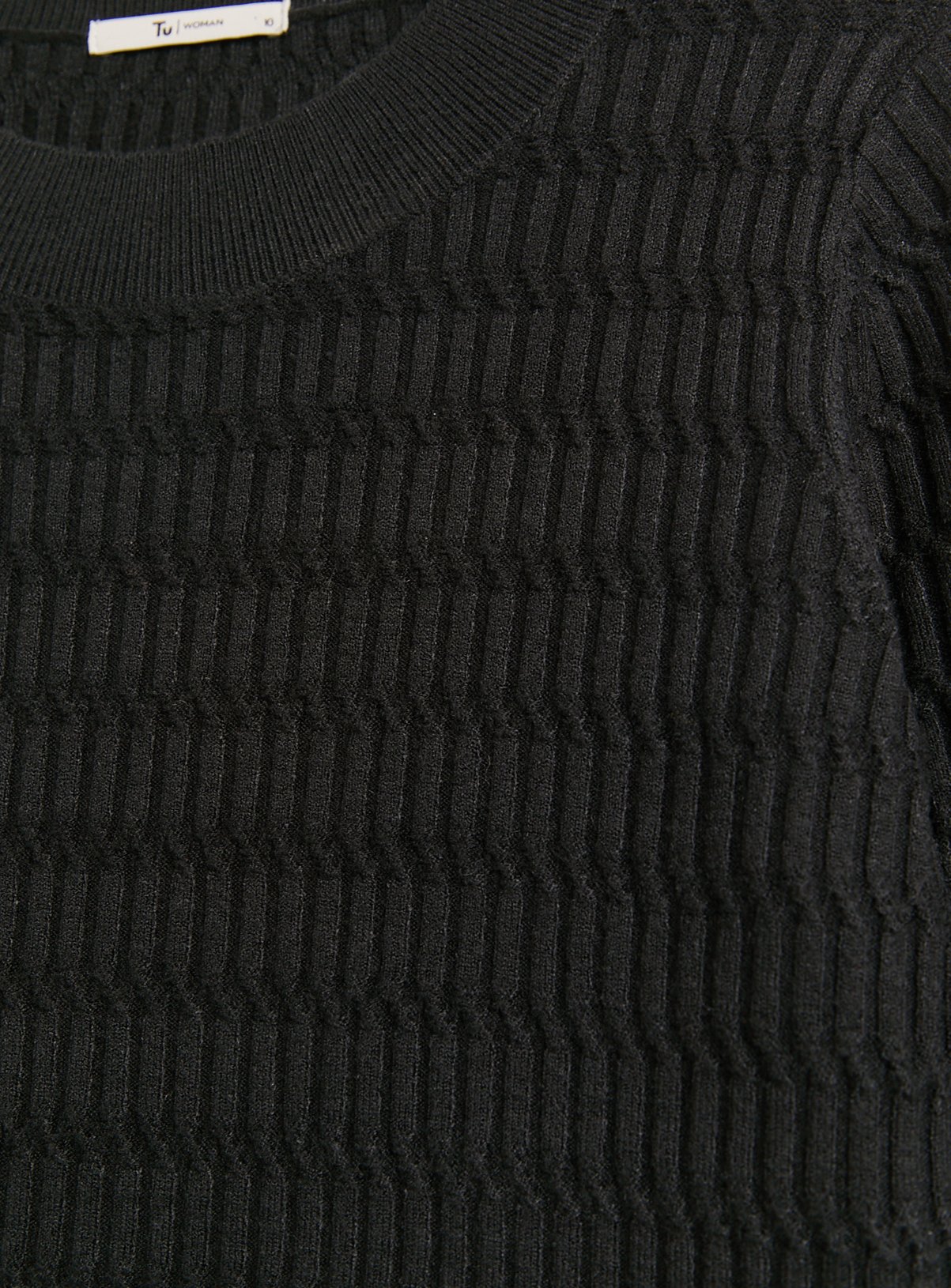 Black Mini Cable Knit Soft Touch Jumper 20 - Image 4 thumbnail